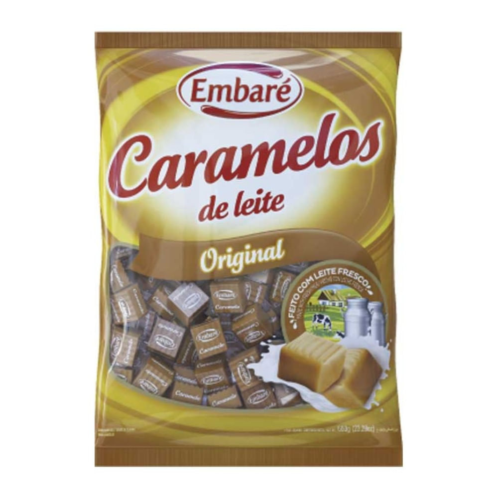 BALA EMBARE CARAMELO LEITE 660GR